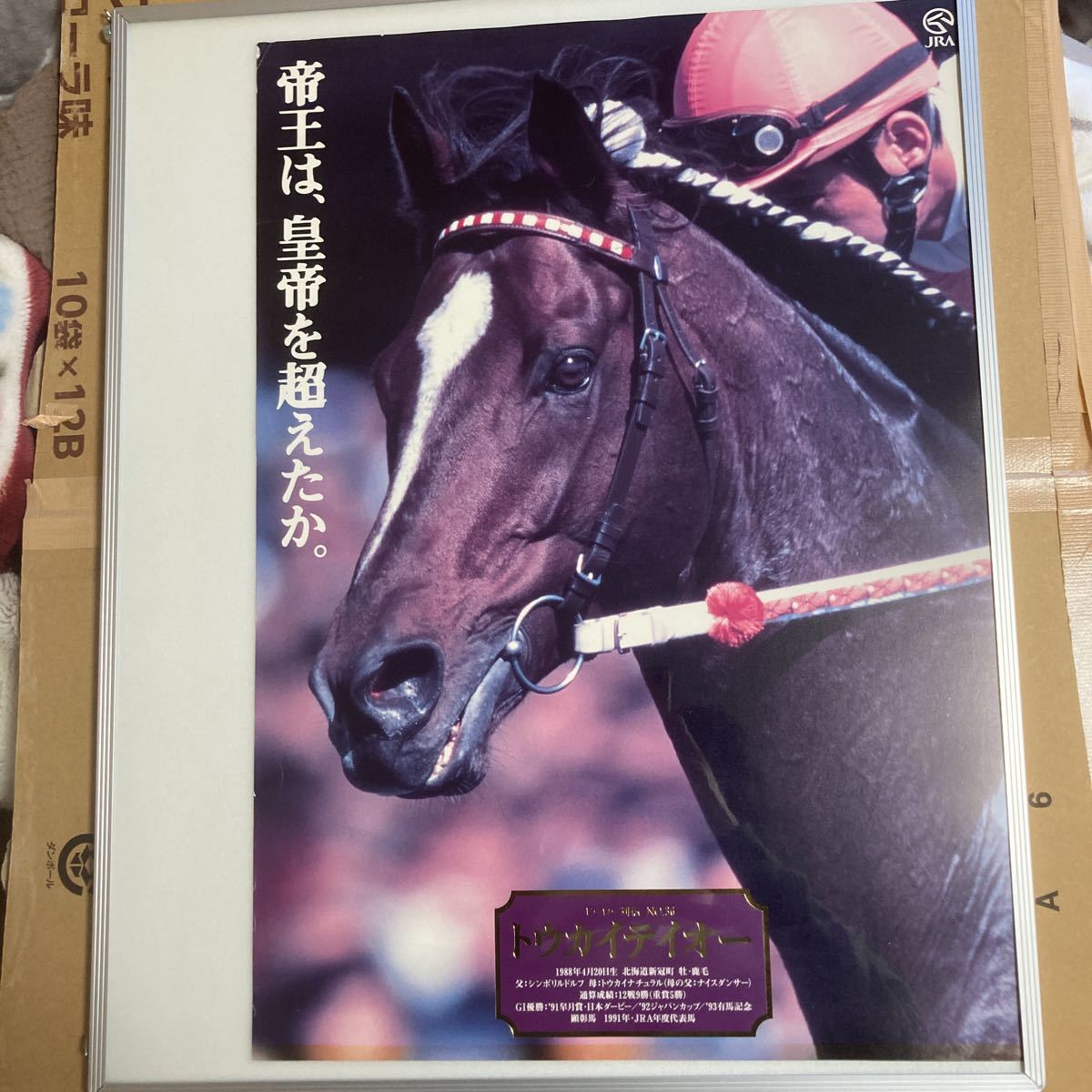 JRA ヒーロー列伝ポスター　メイショウサムソン　直筆サイン入り