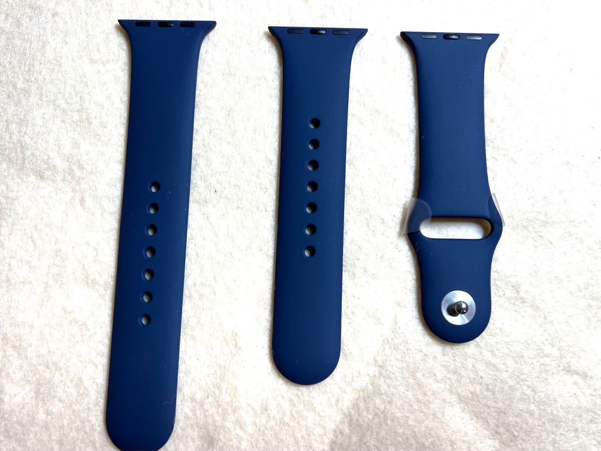 ほぼ未使用 アップル純正 Apple Watch ミッドナイトブルースポーツバンド 40mm/41mm