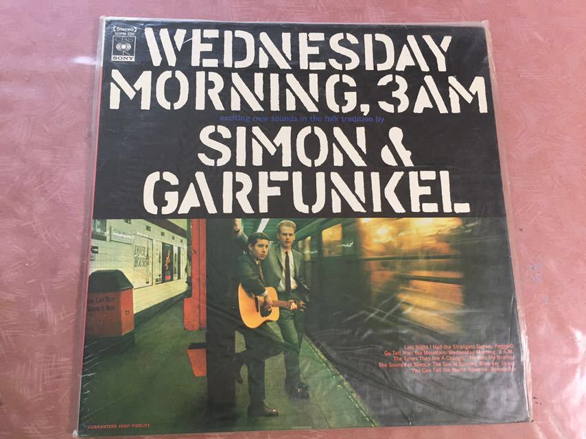 ★サイモンとガーファンクル★水曜の朝，午前３時★SIMON&GARFUNKEL★WEDNESDAY MORNING, 3AM★中古レコード_画像4