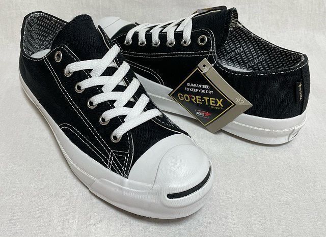 未使用 コンバース CONVERSE ジャックパーセル JACK PURCELL GORE-TEX RH ゴアテックス ブラック REACT HD サイズ24.5 [t-0067]_画像2