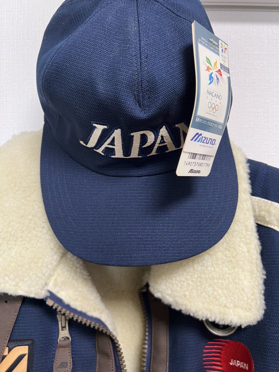 長野オリンピックボアジャケットLサイズ未使用日本代表帽子付き|代購幫
