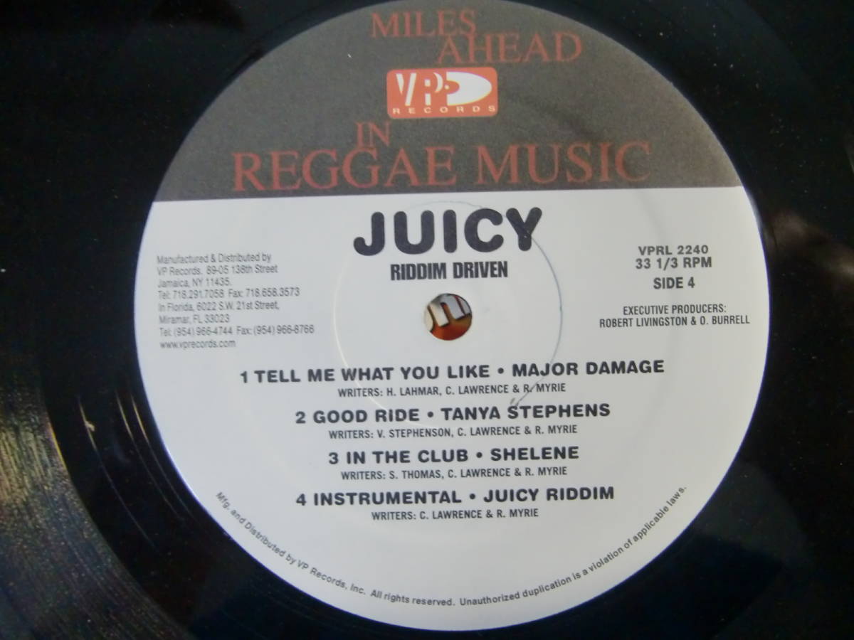 JUICY 　　　　　　- RIDDIM DRIVEN - REGGAE FLAVORED - 　　　　　　- SASHA - CECILE - VYBZ KARTEL - SHELENE -_画像6