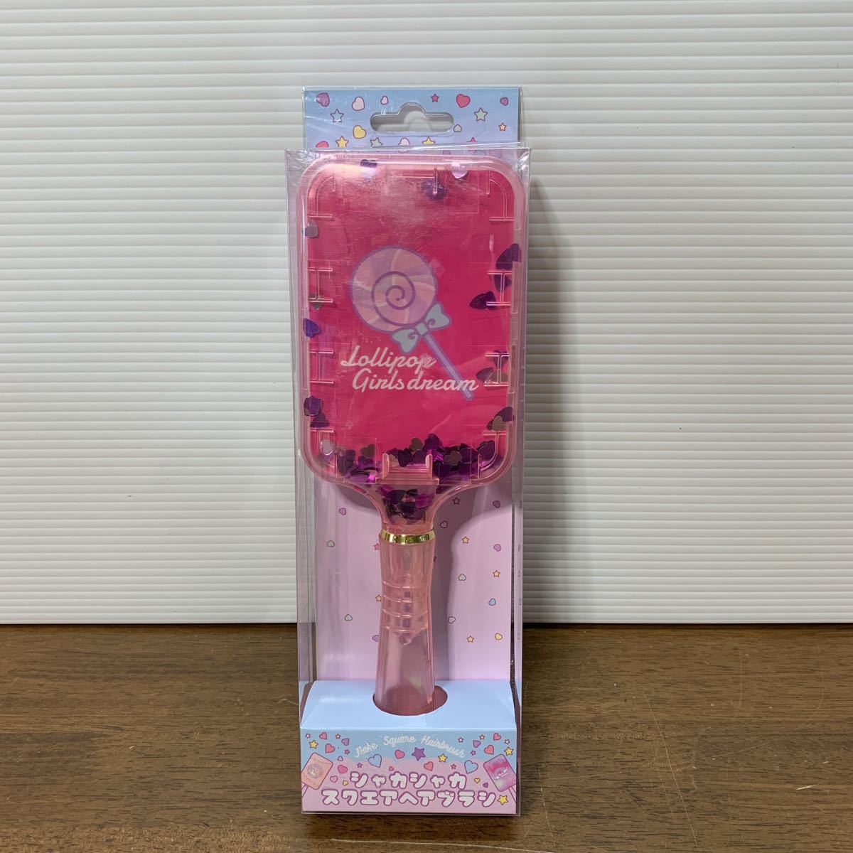 150円 最高級のスーパー ジップコーポレーション シャカシャカスクエア ヘアブラシ ロリポップ クリアピンク 0329m③