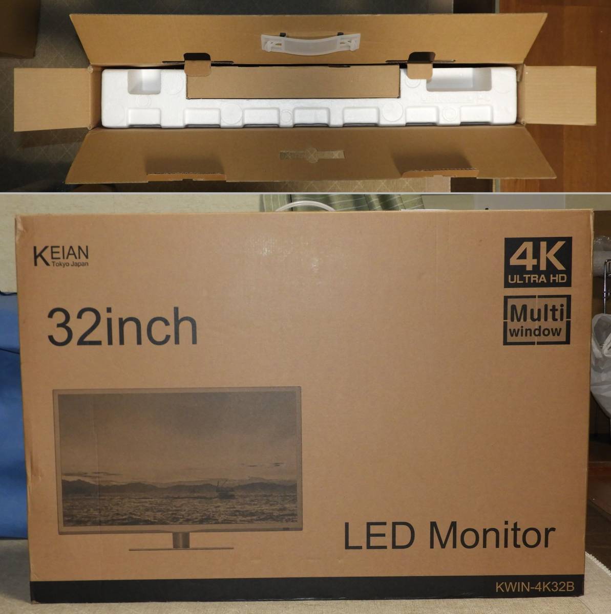 KEIAN 32型 4Kモニター KWIN-4K32B 箱付き ic.sch.id