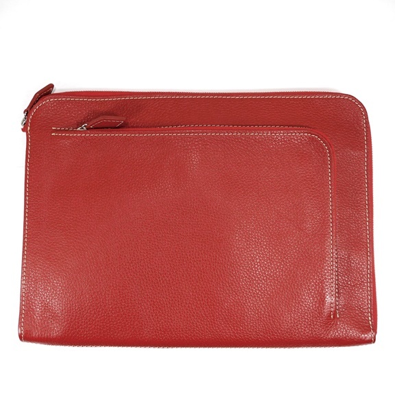 [A4 size / on/off OK] Destiny z dimension leather document case clutch bag dark red / DESTINY\'S DIMENSION