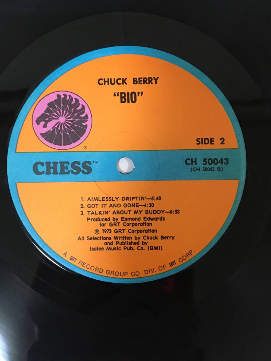 ☆R314☆LP レコード Chuck Berry チャックベリー 2枚まとめて Bio バイオ CH-50043/不滅のチャックベリー PAT-1007_画像7