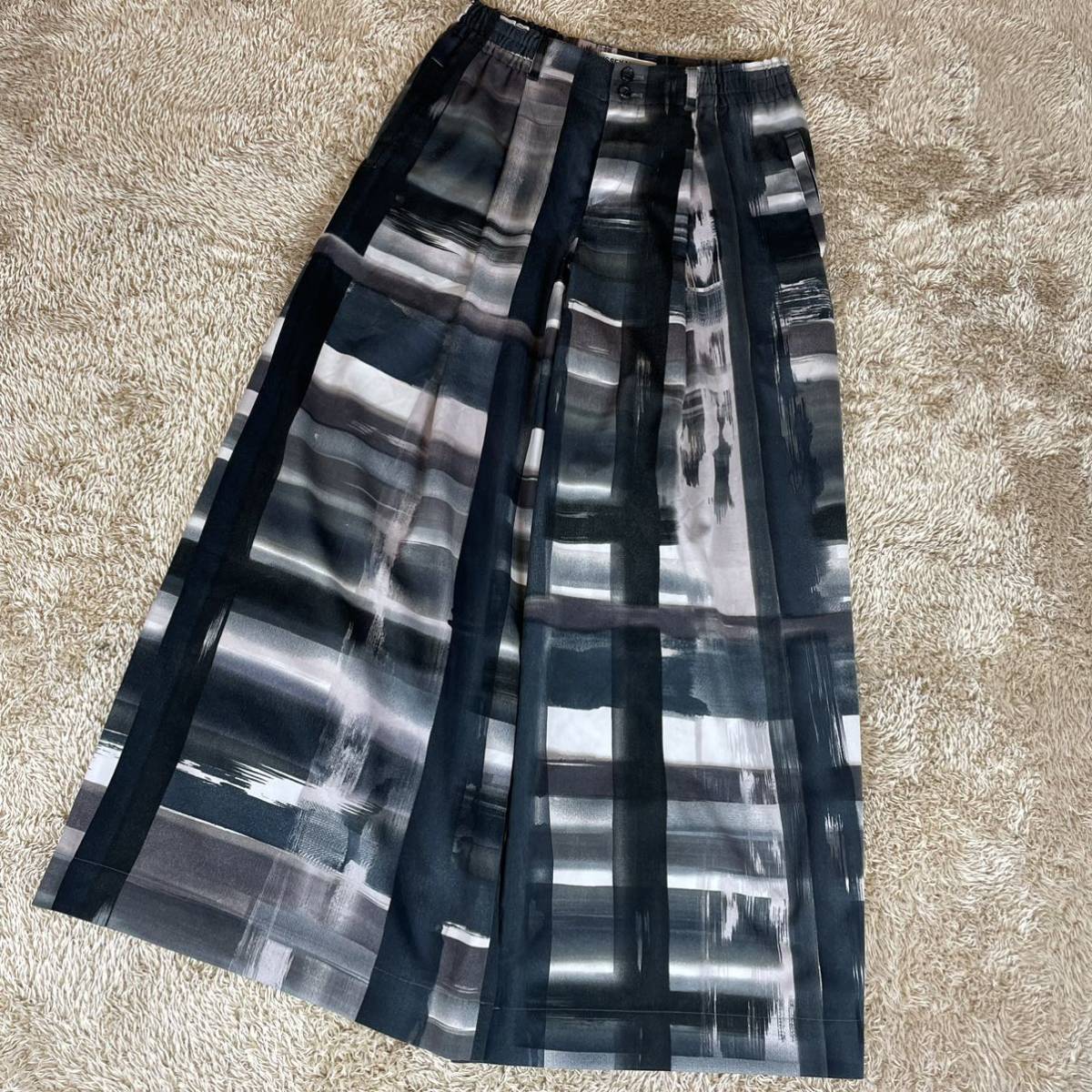 希少】名作 ISSEY MIYAKE イッセイミヤケ 03AW 転写ワイドパンツ 2