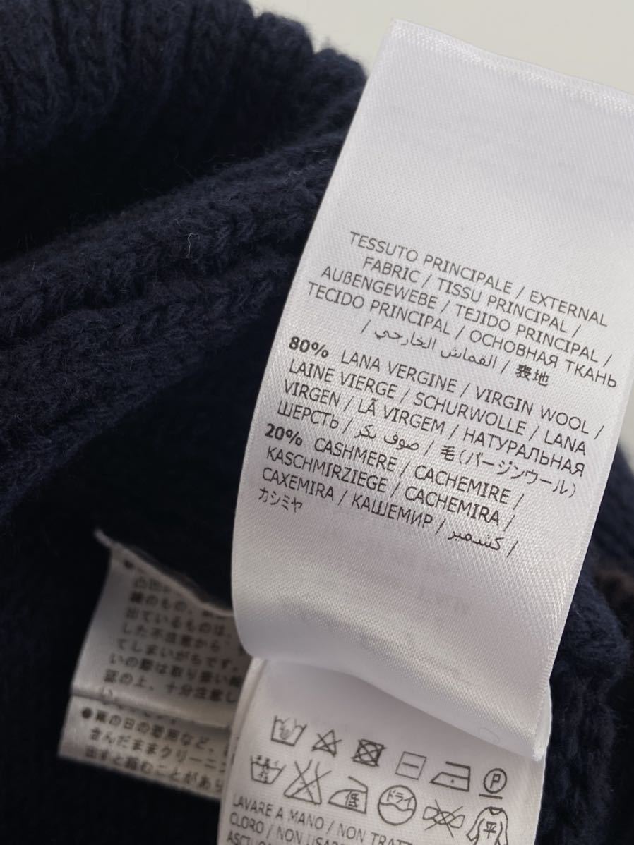 Salvatore Ferragamo フェラガモ 厚手 カシミヤウール 紺色 ニット セーター 8