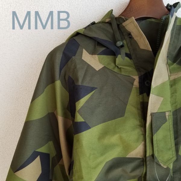 新品 スウェーデン軍 M90 ECWCS Mサイズ カモ パーカ ジャケット MMB