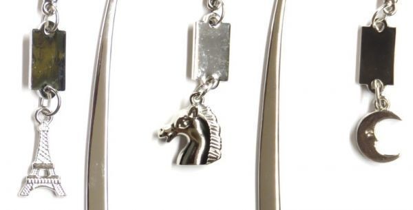  new goods! free shipping! metal book Mark book mark 3 pcs set eferu. horse month B reading liking . person .! in present!