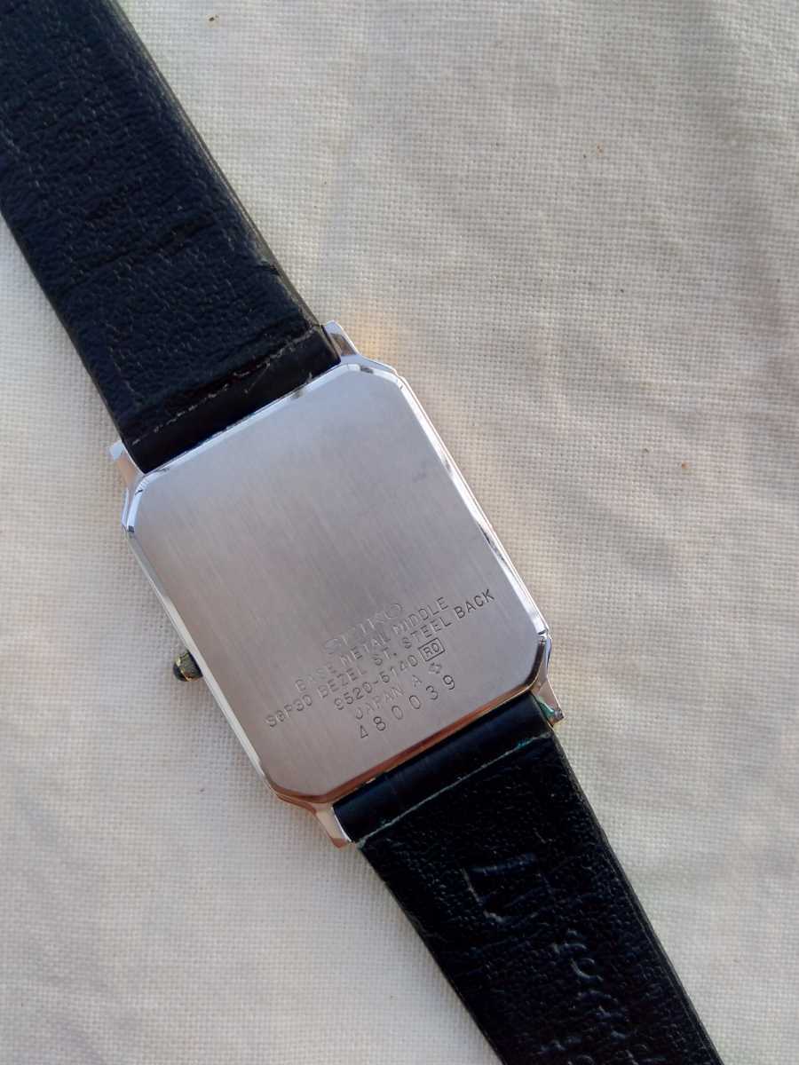 セイコー ドルチェ SEIKO DOLCE 腕時計 クウォーツ 男性用 革ベルト 
