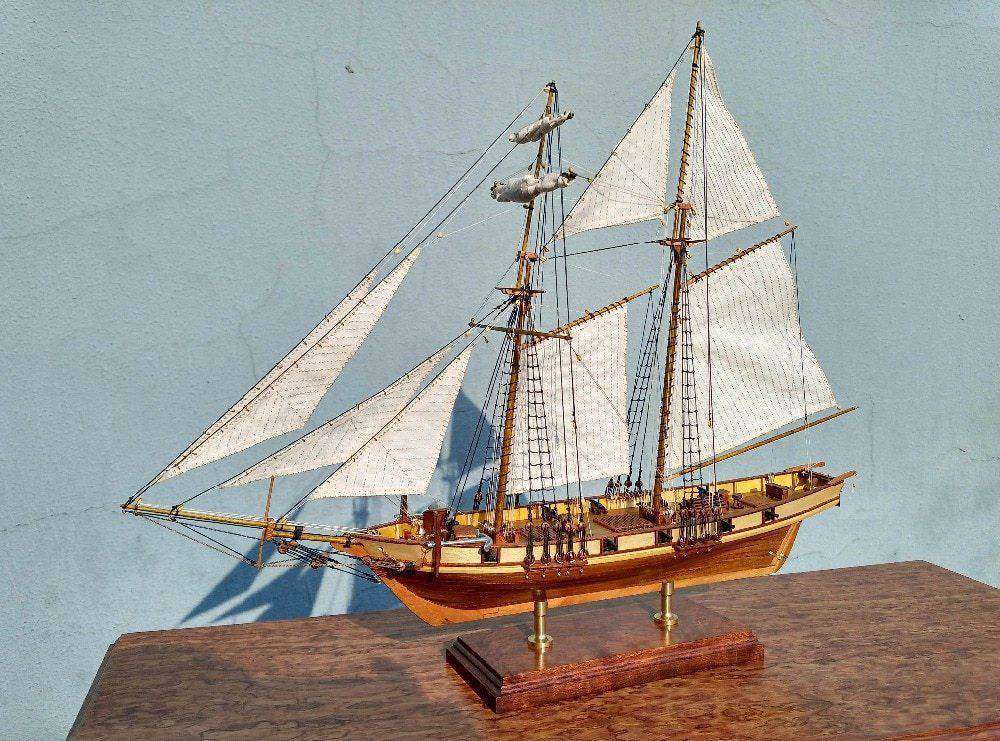 送料無料】NIDALE モデルスケール 1/96 クラシックアンティーク戦艦木製モデルキットハーヴェイ 1847 木製帆船モデル 模型 