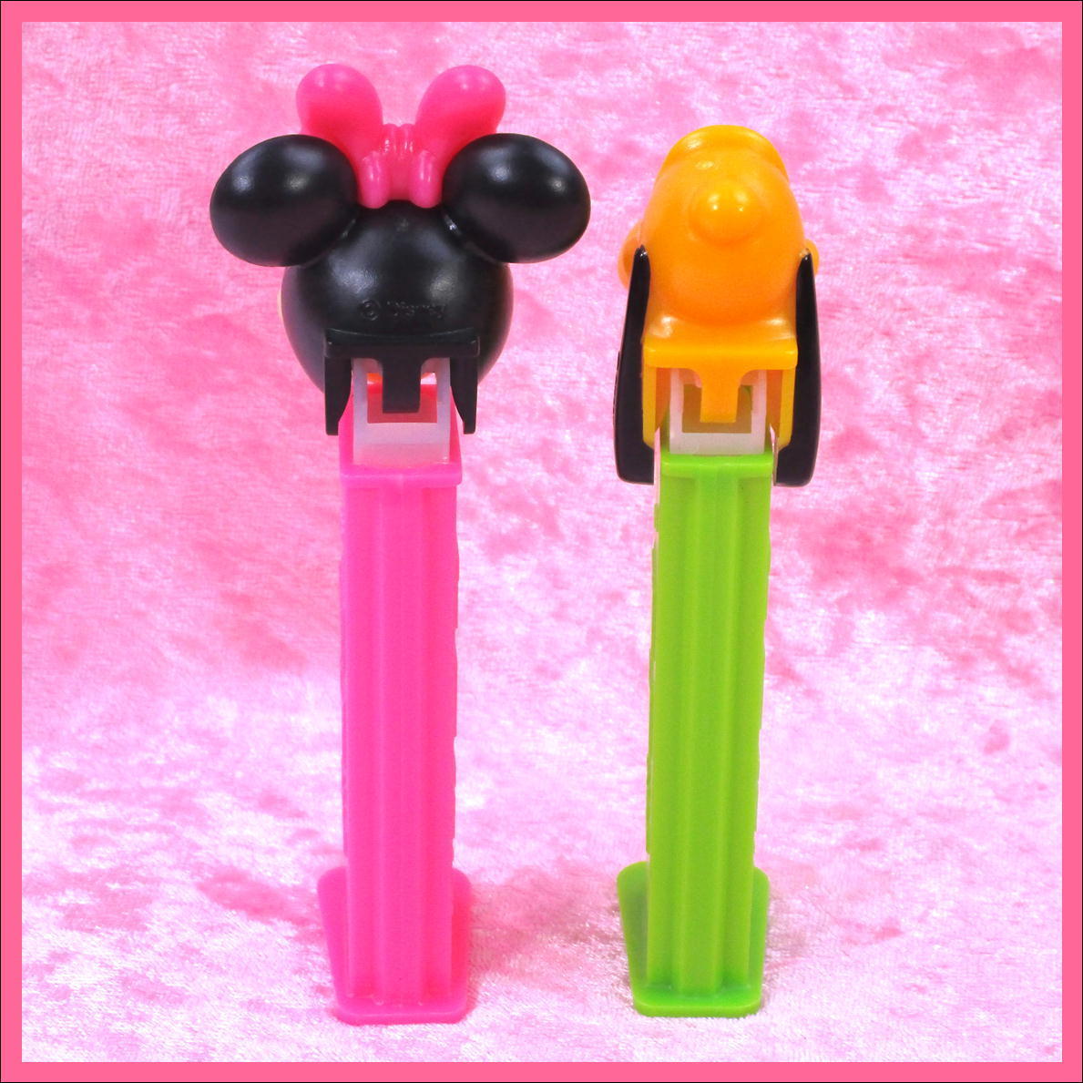  Disney PEZpetsu* candy - inserting Minnie Mouse ( pink )+ Pluto ( green )2 point set beautiful goods 