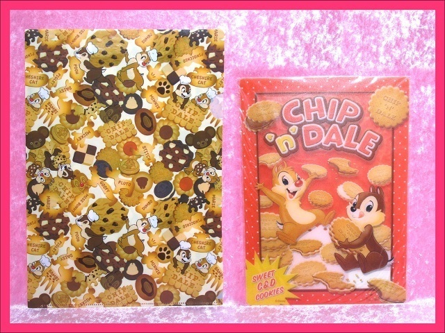 正規品直輸入 ディズニー チップ デール クリアファイル クッキー柄 下敷き Chip n 正規品直輸入 ディズニー チップ デール クリアファイル クッキー柄 下敷き Chip n