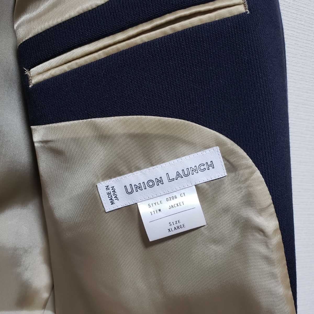 UNION LAUNCH ユニオンランチ テーラードジャケット ダブル 紺 UNION LAUNCH ユニオンランチ テーラードジャケット ダブル 紺