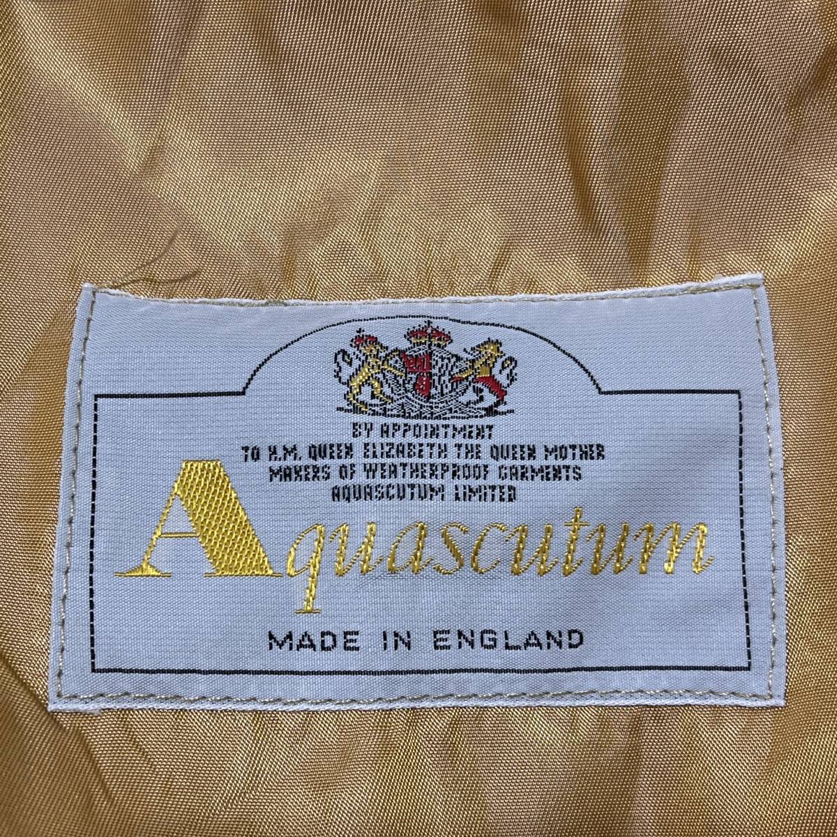 美品 イングランド製【Aquascutum】アクアスキュータム Aqua5 トレンチ