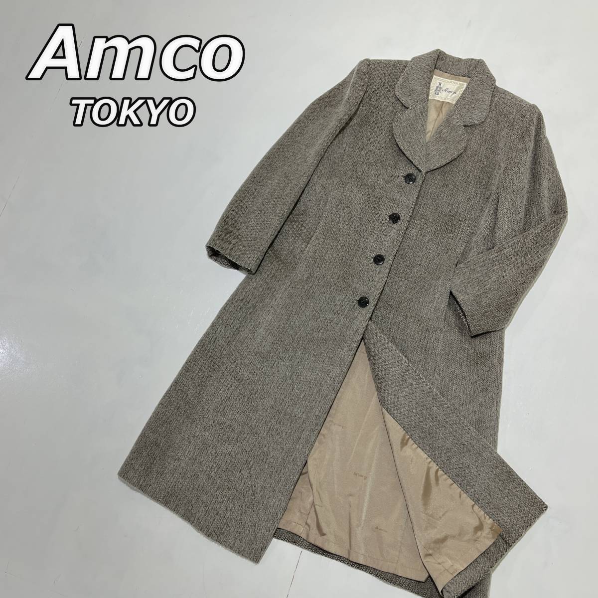 PayPayフリマ|【Amco TOKYO】ウール ヘリンボーン ステンカラー