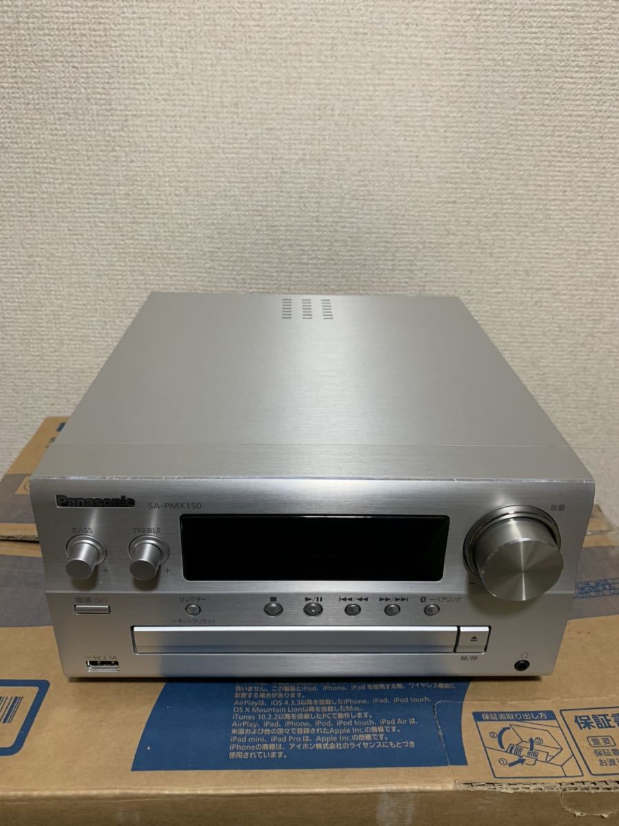 展示品 パナソニック Panasonic ミニコンポ シルバー SC-PMX150 [Wi-Fi