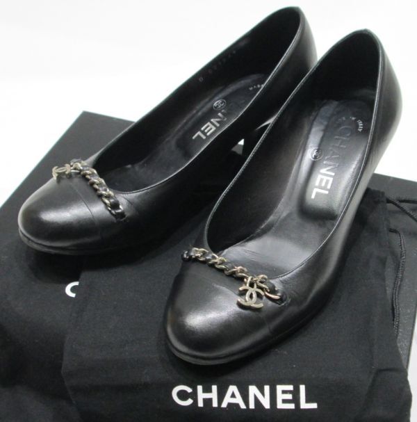 CHANEL シャネル G27247 ココマーク CC ロゴ チェーン レザー CHANEL シャネル G27247 ココマーク CC ロゴ チェーン レザー
