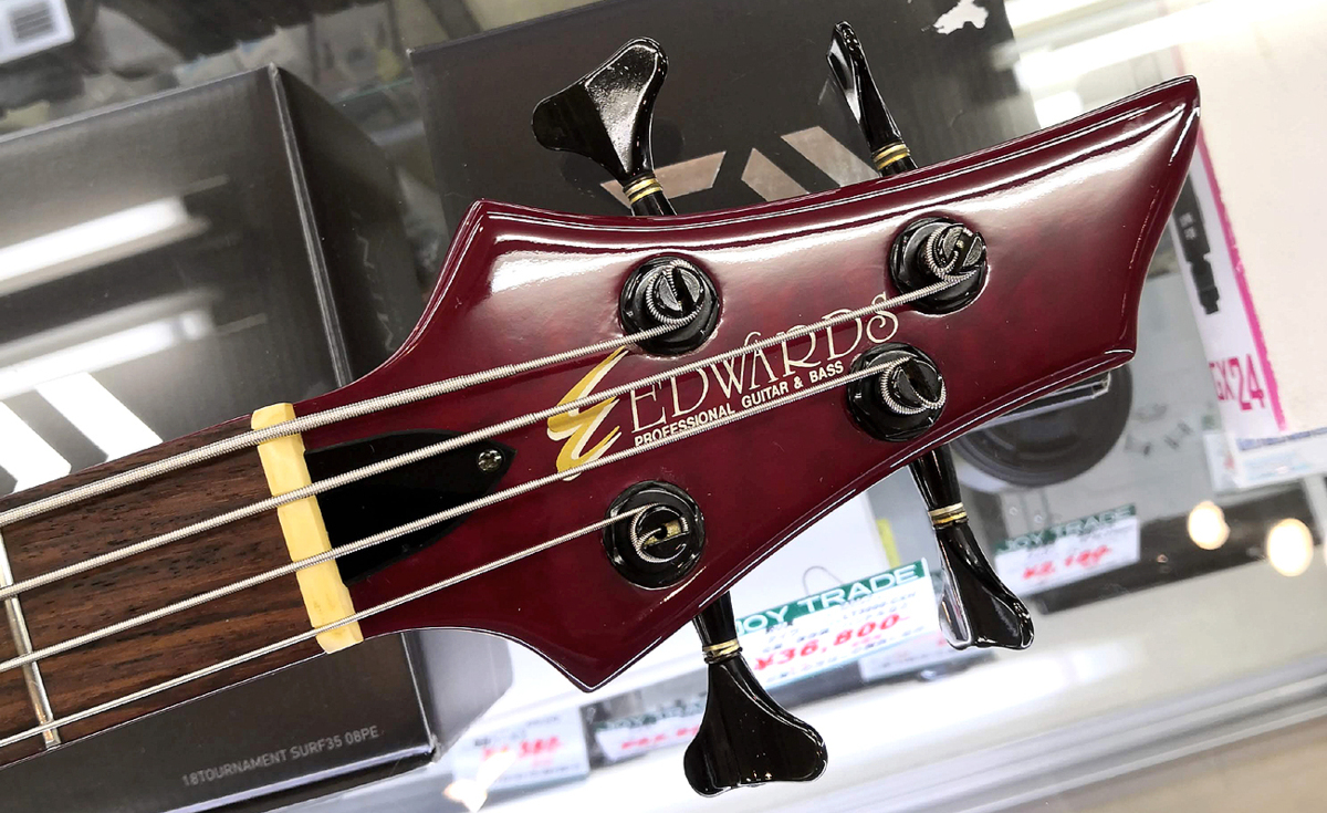 EDWARDS/エドワーズ by ESP エレキベース E-T-98FR L'Arc-en-Ciel/ラルクアンシエル tetsuyaモデル See Thru Red FOREST/フォレスト