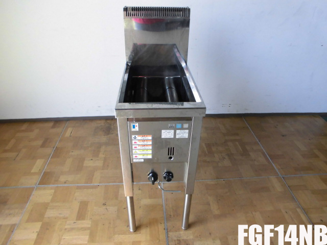 中古厨房 フジマック ガスフライヤー FGF14NB 都市ガス W350 【名入れ無料】 お得な情報満載 H850 D600