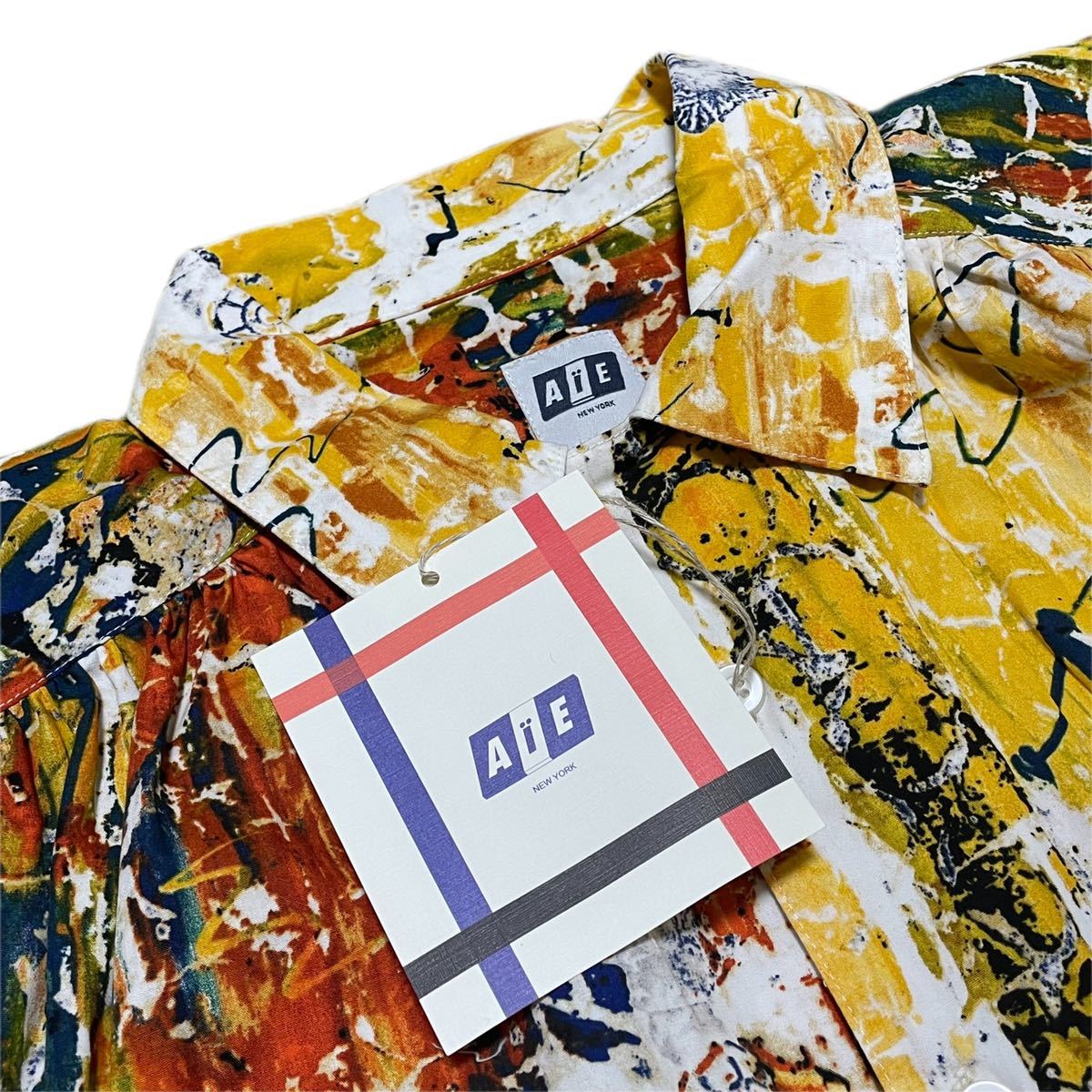 新品】AIE 21AW ペインターシャツ aie 柄シャツサイズM 長袖シャツ