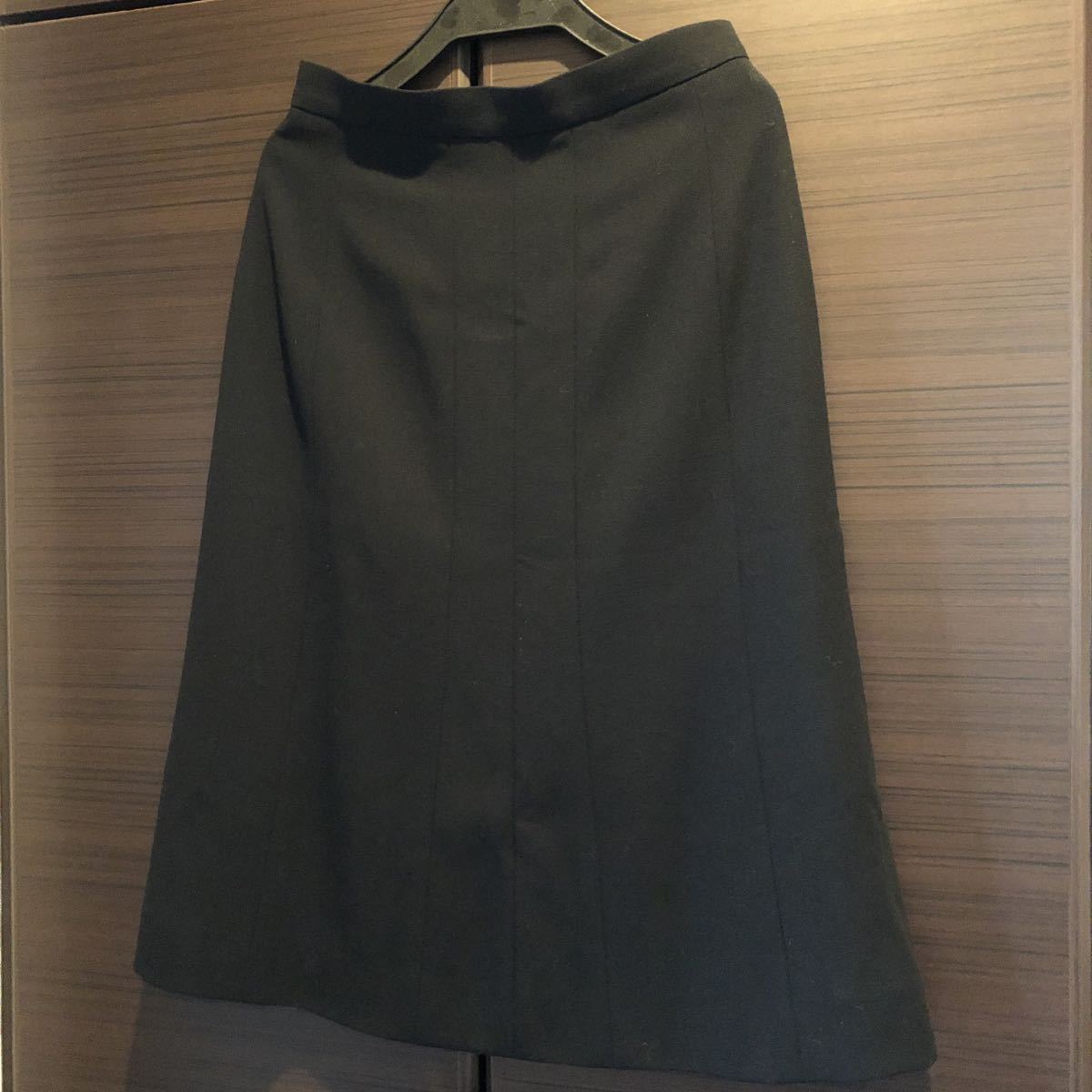 フランス製 美品 CHANEL シャネル スカート ブラック サイズ38 silk