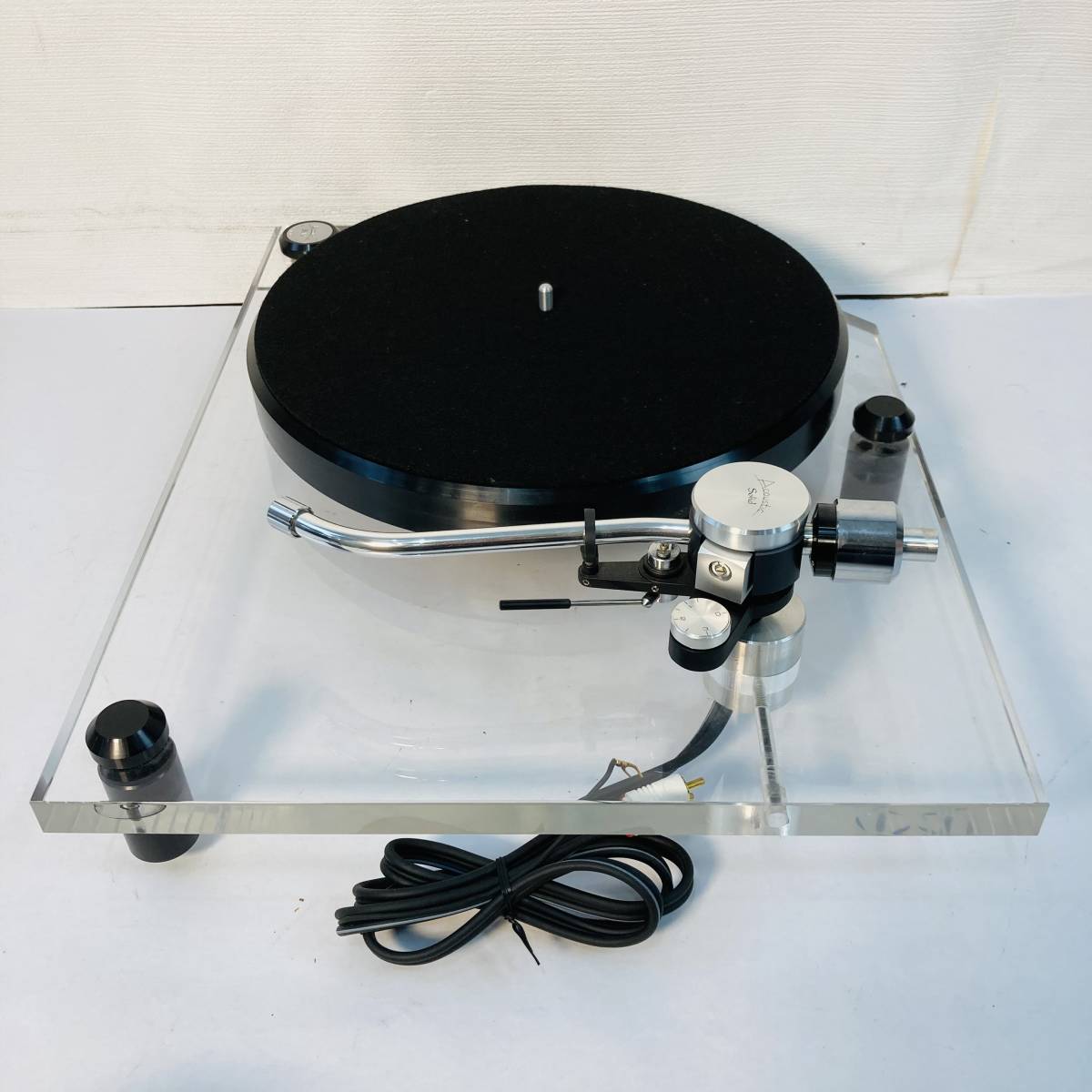 札幌発 ACOUSTIC SOLID ターンテーブル Solid 111 System レコードプレーヤー アコースティック ソリッド 【ジャンク】 北TO2_画像6