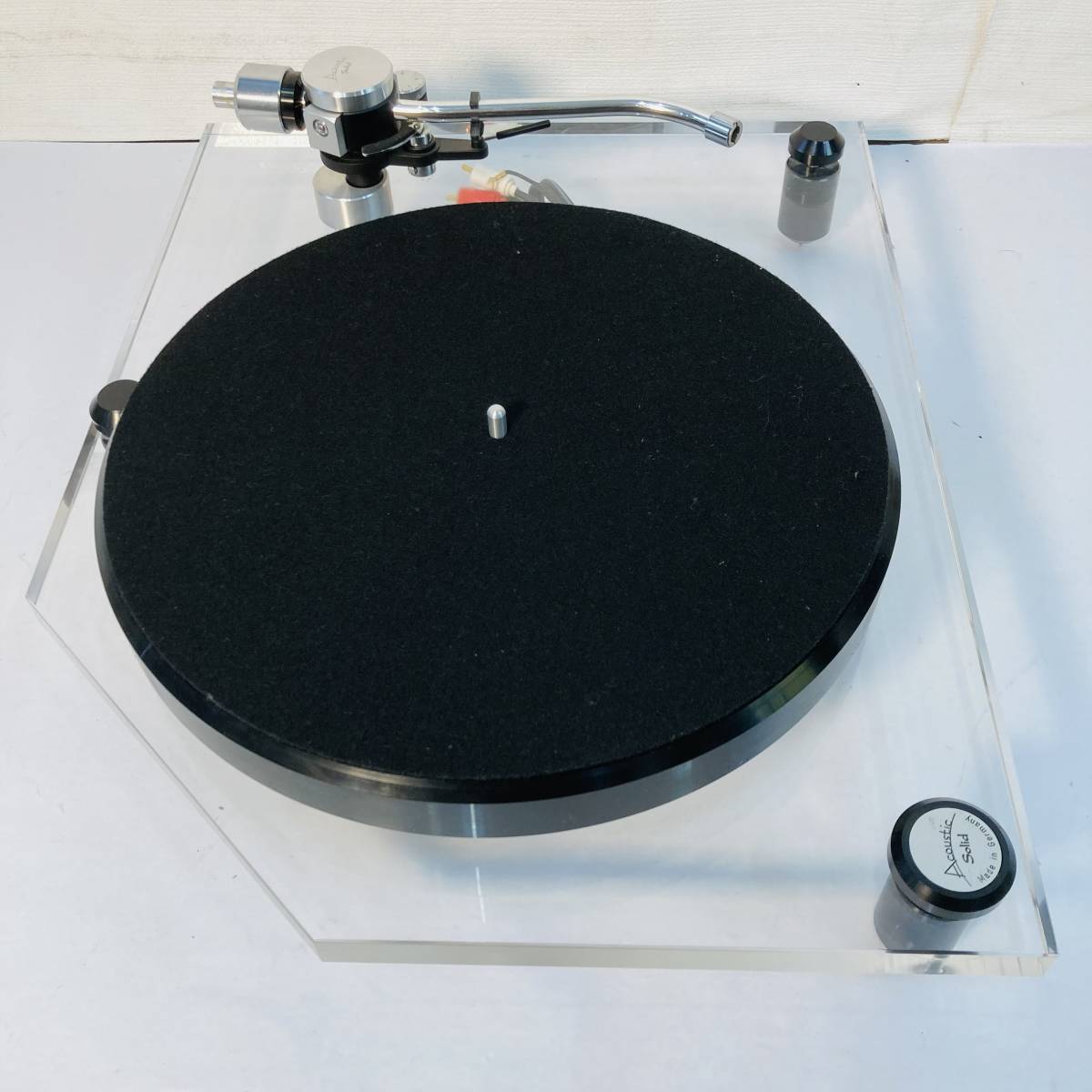 札幌発 ACOUSTIC SOLID ターンテーブル Solid 111 System レコードプレーヤー アコースティック ソリッド 【ジャンク】 北TO2_画像4