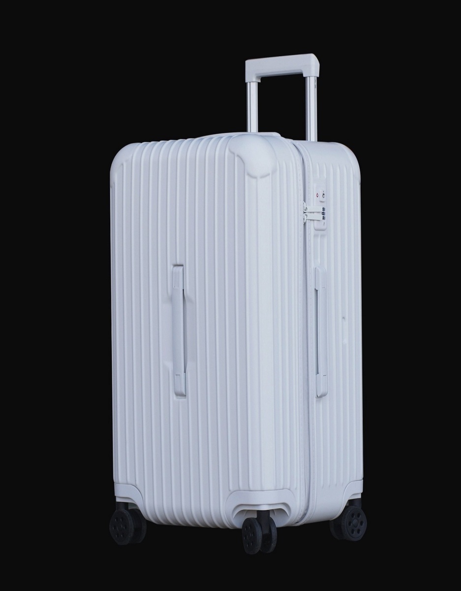 スーツケース 　ファスナー式　XＬ　ホワイト　ニューデザイン　TSAロック搭載 キャリーケース 旅行 超軽量大容量 8輪_画像3