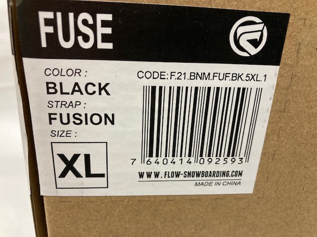 メーカー ヤフオク! フロー FUSE FUSION BLACK XL - 2022 FLOW しているラ