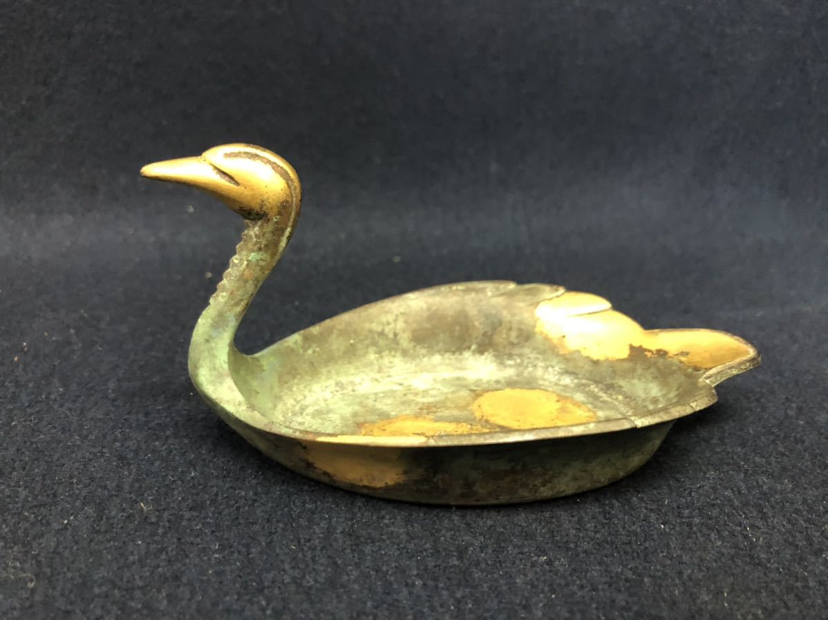 四世 秦 蔵六 造 塗金銅 製「瑞鳥」床置 共箱 煎茶道具 | bioimune.com.br