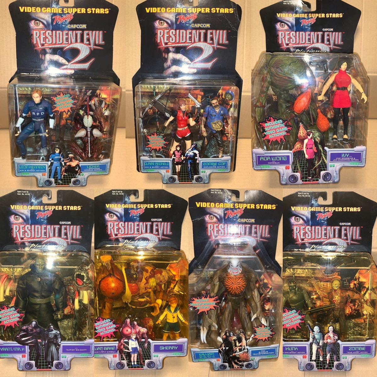 バイオハザード2 Toy Biz アクションフィギュア 7点セット バイオハザード2 Toy Biz アクションフィギュア 7点セット