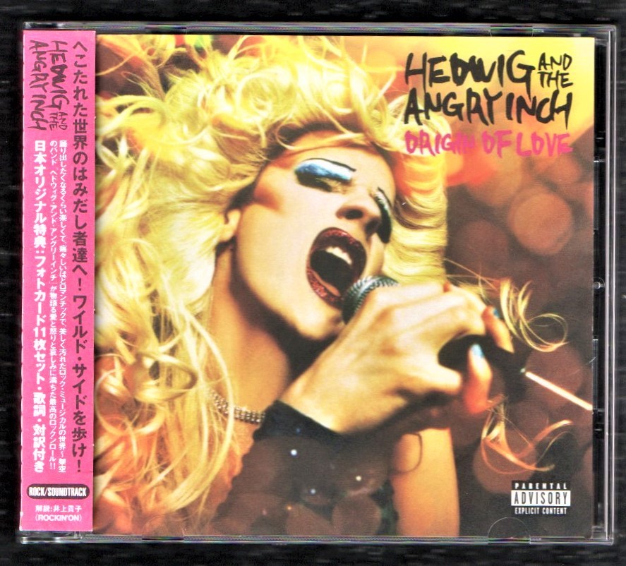 [.] фильм hedowig and Anne Gree дюймовый саундтрек записано в Японии CD/ Origin ob Rav /HEDWIG AND THE ANGRY INCH ORIGIN OF LOVE