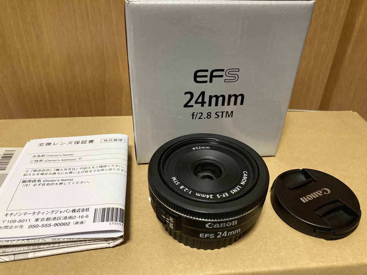 短納期早者勝ち！ Canon EF-S 軽量薄型パンケーキレンズ 24mm F2.8 EF