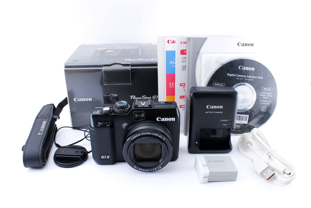 Canon PowerShot G1 X 14.3MP Digital Camera Black body From Japan [Near Mint]#277 キヤノン
