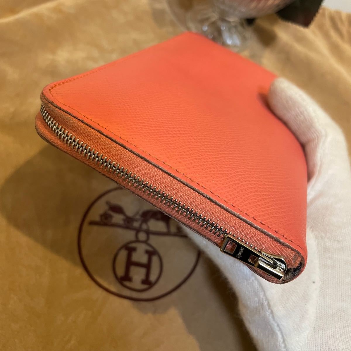 □エルメス□HERMESアザップ シルクイン♪長財布♪ヴォーエプソン