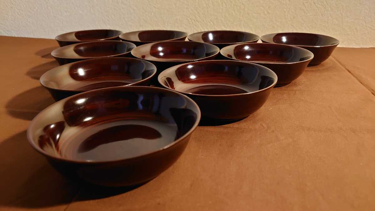 輪島塗 菓子器 菓子皿 漆器 茶道具 豆皿 3.5寸 10客 | www.bioimune