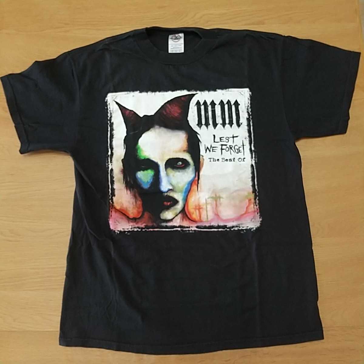 マリリン・マンソン MARILYN MANSON ロックTシャツ Mサイズ 黒 正規品 USED③ 【コピーライト 2004】_画像1