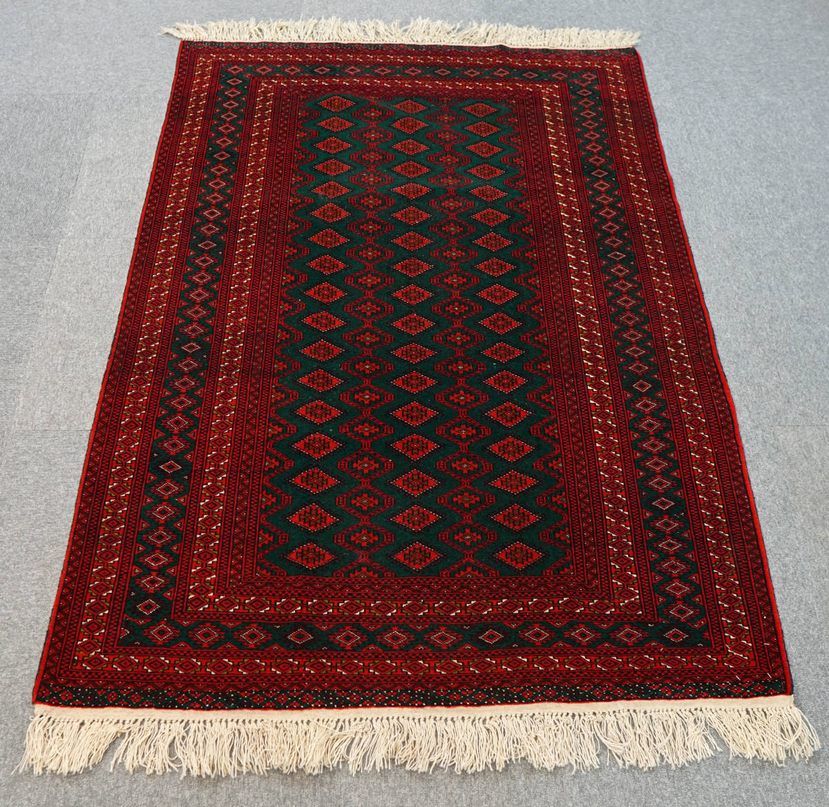 手織りトルクメン 絨毯 ペルシャ絨毯 size:173×126cm トライバルラグ