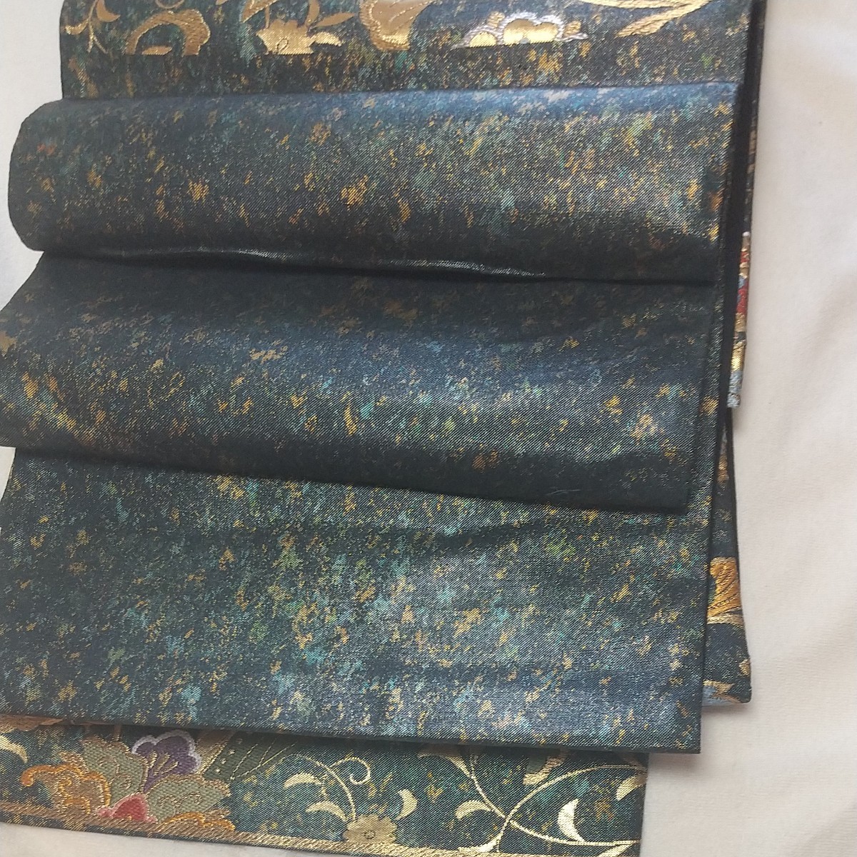 未使用しつけ付き 唐花 花唐草 唐織 袋帯 新古品 | universitetipolis