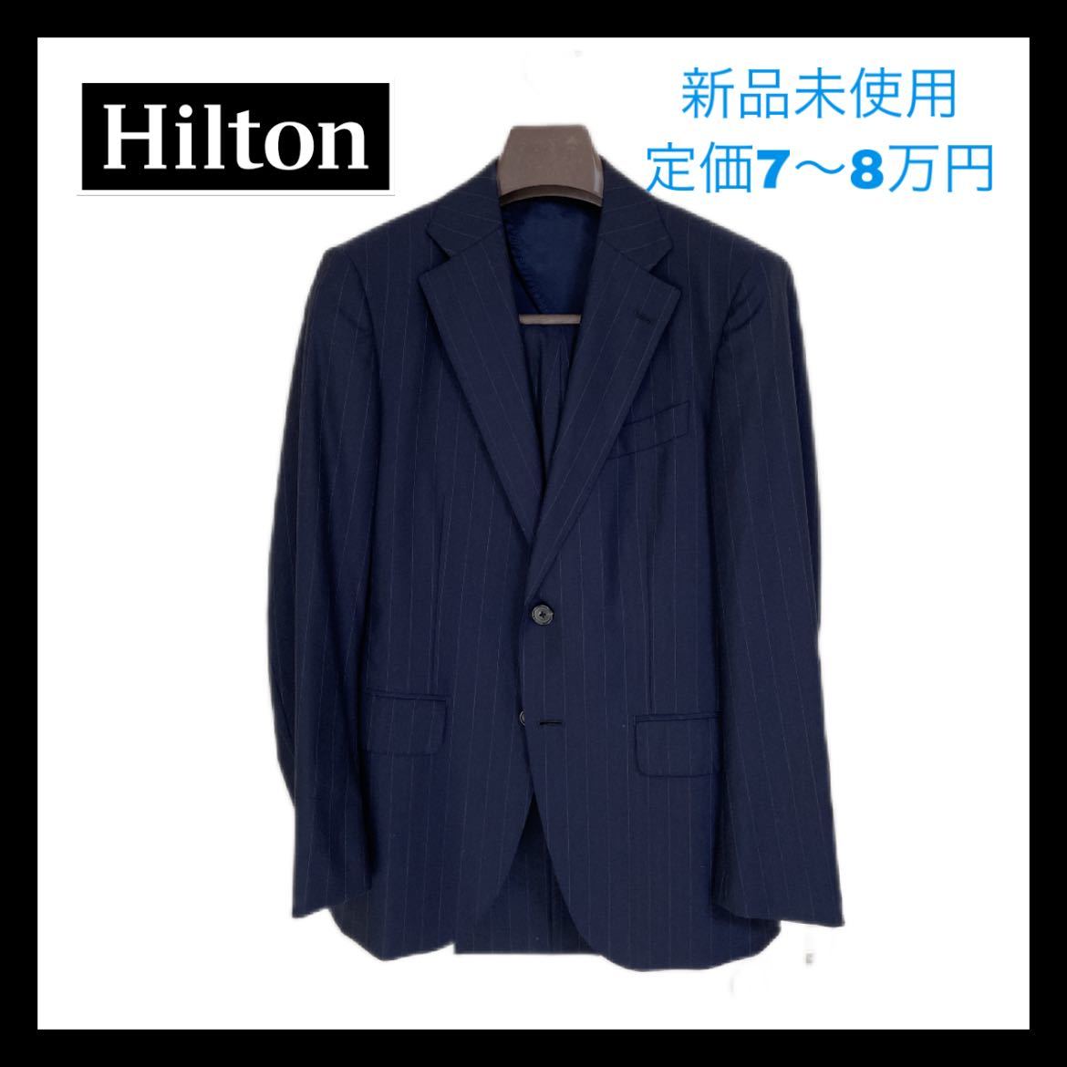 大特価 良品☆ HILTON スーツ メンズ ヒルトン 洋服の青山 YA4 ネイビー Chuumoku スーツ