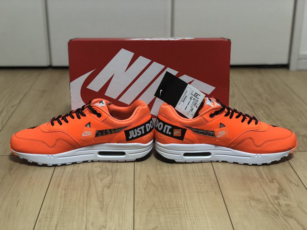 27cm WMNS NIKE AIR MAX 1 LX AO1021-800 JUST DO IT TOTAL ORANGE