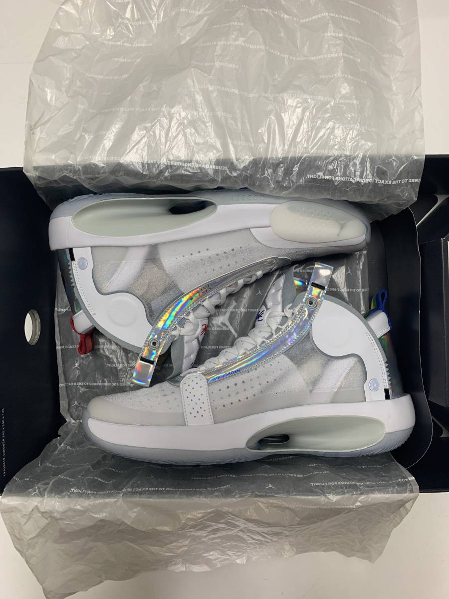 NIKE AIRJORDAN XXXIV PF エアジョーダン34 PF ホワイト シルバー