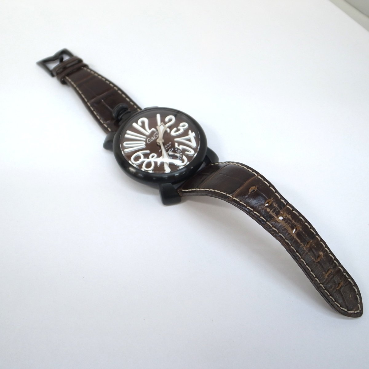 T6354【本物保証】GAGA MILANO ガガ ミラノ MANUALE 48MM 腕時計 ...