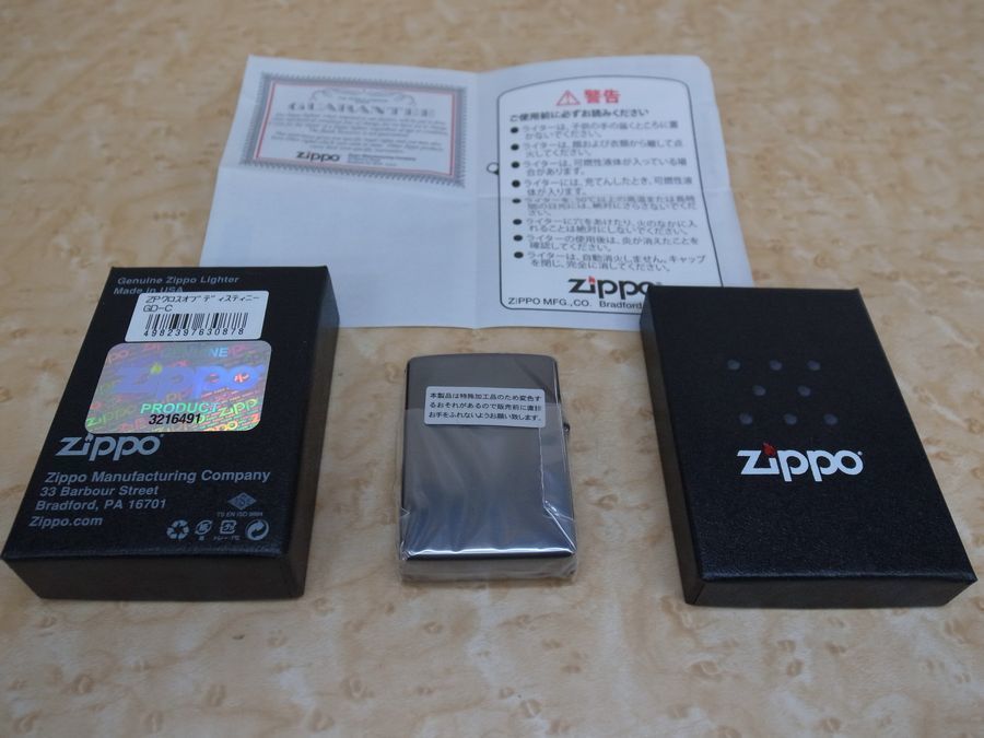 T4292 新品未使用　 Zippo オイル ライター 金クロスオブディスティニー 小物 喫煙具 ジッポ メンズ_画像2