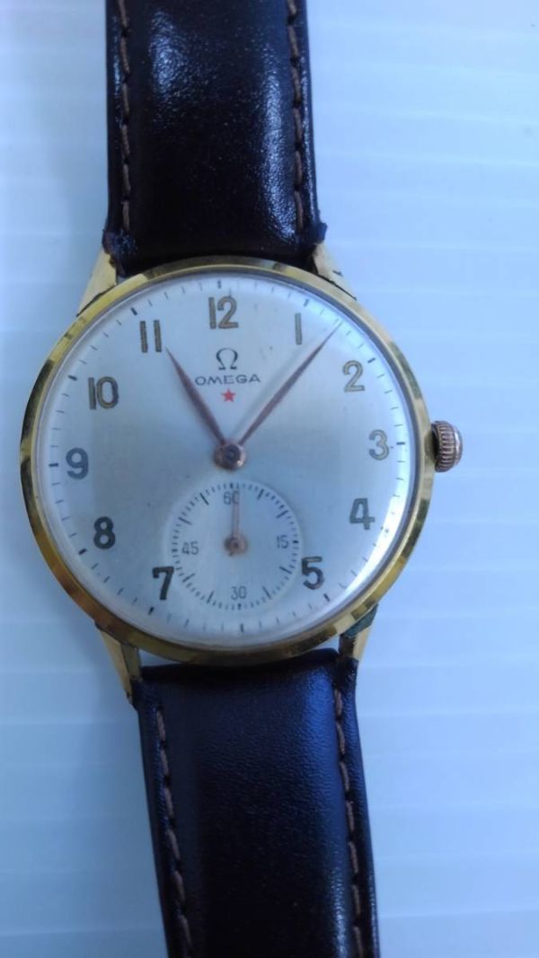 172-KP140/◇60 【セール品】【現状品】OMEGA レッドスター スモセコ