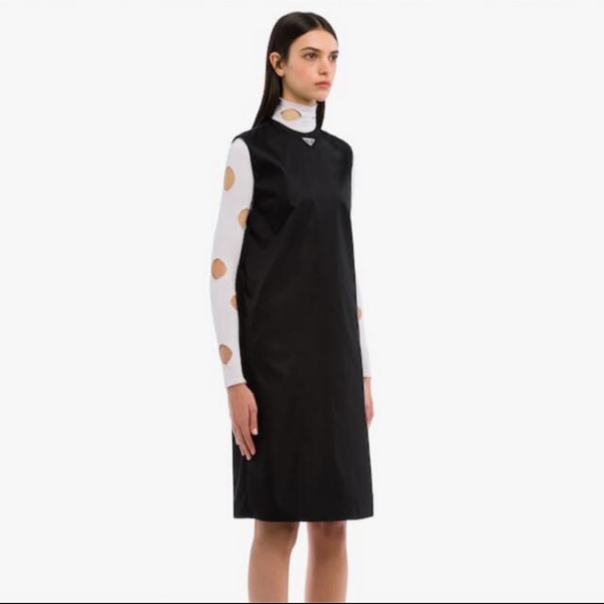 PRADA プラダ Re Nylon ギャバジン ノースリーブドレス 40サイズ