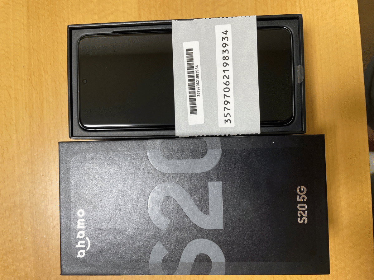 docomo Galaxy S20 5G SC-51a Cosmic Gray SIMロック解除 未使用