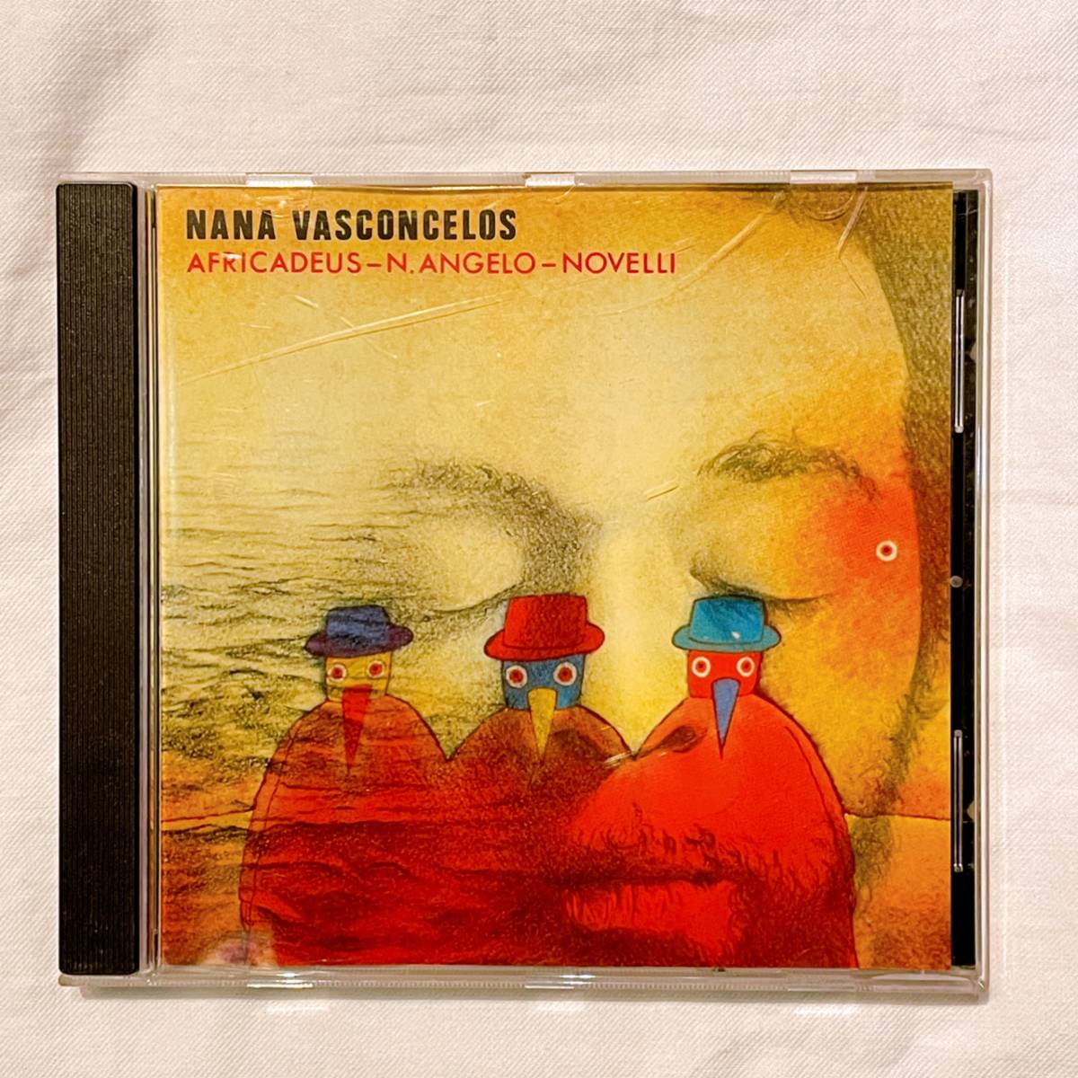 Nana Vasconcelos CD ナナヴァスコンセロス 中古 AFRICADEUS-N.ANGELO-NOVELLI アフロ ブラジリアン カリブ音楽 ジャズ US盤 アメリカ購入の画像6